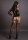 Criss Cross Neck Bodystocking - Black One Size