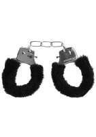Ouch! - Pleasure HandHandschellen Pl&uuml;sch - schwarz - Bondage - Feti