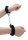 Ouch! - Pleasure HandHandschellen Pl&uuml;sch - schwarz - Bondage - Feti