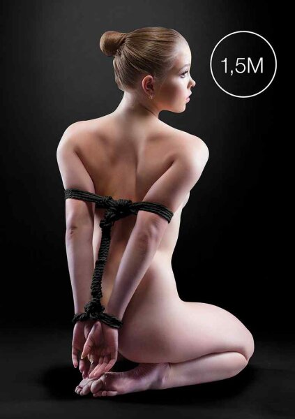 Ouch! - Japanische Miniseile - 1,5m - schwarz - Bondage Toys - Fetish