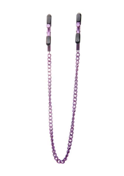 Adjustable Nippel Handschellen - Purple