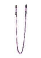 Adjustable Nippel Handschellen - Purple