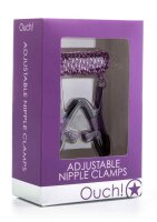 Adjustable Nippel Handschellen - Purple