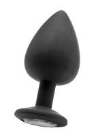 Extra Large Diamond Butt Plug - Black 4,2 cm