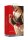 Ouch! Plush Leather Hand Cuffs - Red