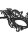 Royal Black Lace Mask  - Black