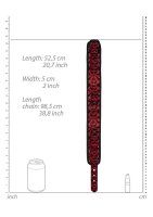Luxury Collar with Leash - Burgundy