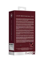 Breathable Luxury Ball Gag - Burgundy