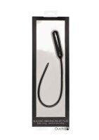 Silcone Vibrating Bullet Plug Extra Long  - Black