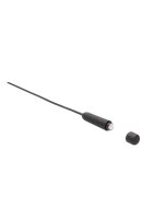 Silcone Vibrating Bullet Plug Extra Long  - Black