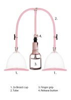 Breast Pump Set Large Rose Gold