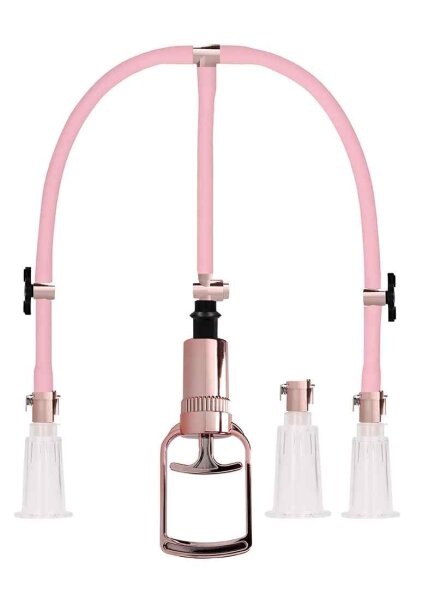 Clitoral Nipple Pump Set Medium Rose Gold
