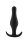 Butt Plug with Handle Medium Black 4,9 cm