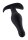 Butt Plug with Handle Medium Black 4,9 cm