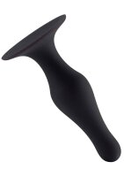 Butt Plug with Suction Cup Small Black 4,9 cm