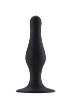 Butt Plug with Suction Cup Medium Black 4,9 cm
