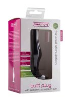 Butt Plug with Suction Cup Medium Black 4,9 cm