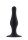 Butt Plug with Suction Cup Medium Black 4,9 cm