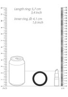 Round Cock Ring Set Black