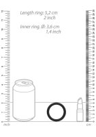Round Cock Ring Set Black