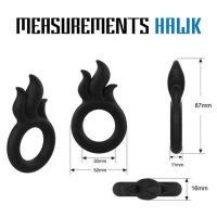 VelvOr Rooster Hawk Flaming Crest Cock Ring