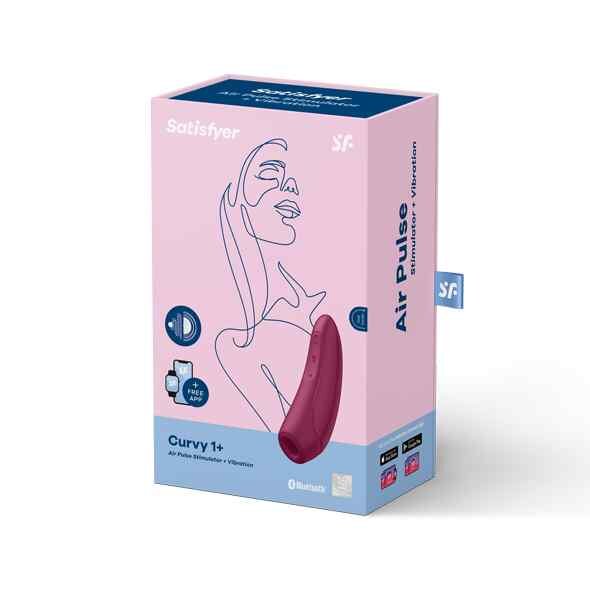 Satisfyer - Curvy 1+ Air Pulse Stimulator + Vibration Red