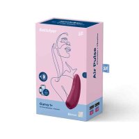Satisfyer - Curvy 1+ Air Pulse Stimulator + Vibration Red