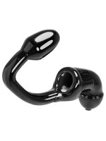 Oxballs TAILPIPE Cock Cage Anal Lock Black