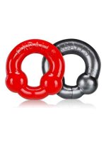 Oxballs ULTRABALLS Cockring 2-Pack Steel-Red