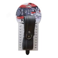 Leather Collar 5 cm Black