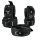 Leather Collar 5 cm Black
