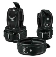 Leather Anklecuffs Black 5 cm