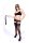Leather Black Whip Soft - 24 Strings