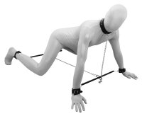 Prisoner`s Bar/Chains Set /w Leather Cuffs