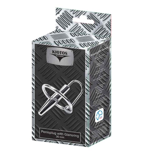 Kiotos Bizarre Penisplug with Glansring 30 mm