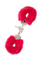 Dream Toys Handcuffs Wth Plush Red
