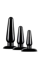 Anal Adventures Basic Plug Kit Black