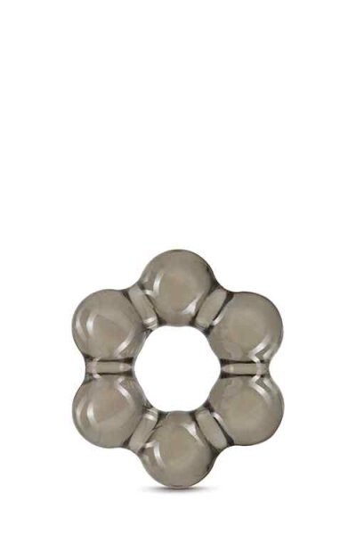 Stay Hard Thick Bead Cock Ring Black