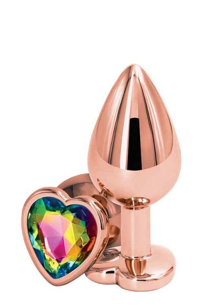 Rear Assets - Rose Gold Heart M Rainbow 3,4 cm