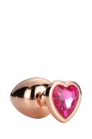 Gleaming Love Rose Gold Plug Small 2,7 cm