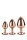 Gleaming Love Rose Gold Plug Set