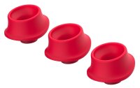 Womanizer 3x Ersatzkappen rot L