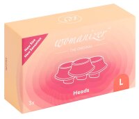 Womanizer 3x Ersatzkappen rosa L