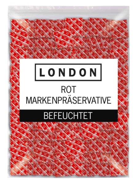 London Rot Kondome 1.000er