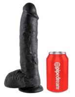 King Cock - with Balls dark 25,5 cm