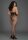 Queen Size Open-Cup Bodystocking - Black