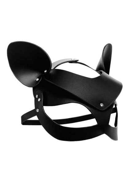 Master Series MS Bad Kitten Leather Cat Mask