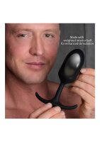 Premium Silicone Weighted Anal Plug - Large