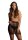 High-Waist Fischnetz Rock schwarz One Size