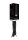 Black Whip with Realistic Silicone Dildo Black